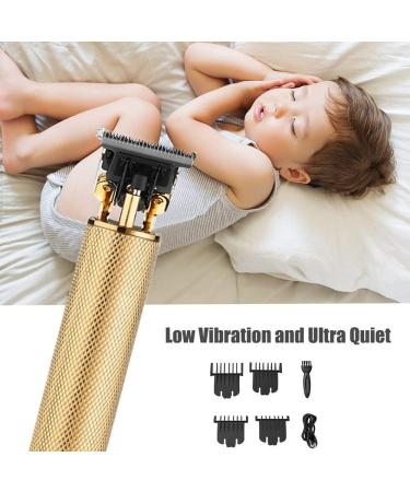 Pro Li Outliner Electric Hair Clippers for Men - Close Cutting T-Blade Trimmer with Rechargeable Cordless Design - Ideal for Baldheads and Detail Beard Shaving (Gold) - Buy Online on GoSupps.com