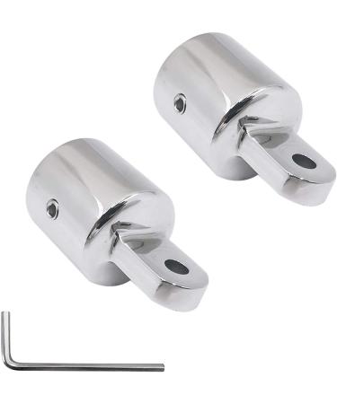 Stainless Steel Bimini Top Cap Eye End Boat Fitting - 2 Pack, Fits 7/8 or 1 Round Tubing - Shenghuiss 316 SS, L Shape Hex Key Included - Buy Online on GoSupps.com