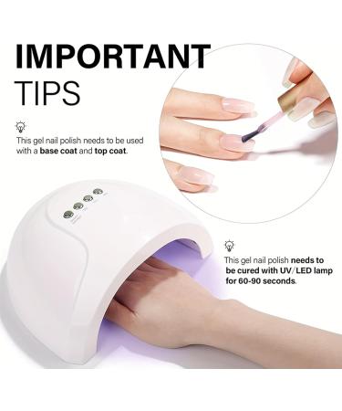 Nude Gel Polish Nude Pink Jelly Gel Nail Varnish 10 ML Translucent Jelly Gel Nail Polish Soak Off UV Gel Polish Color Gel Nail Varnish Christmas for French Manicure Nail Art DIY Gift at Home - Buy Online on GoSupps.com
