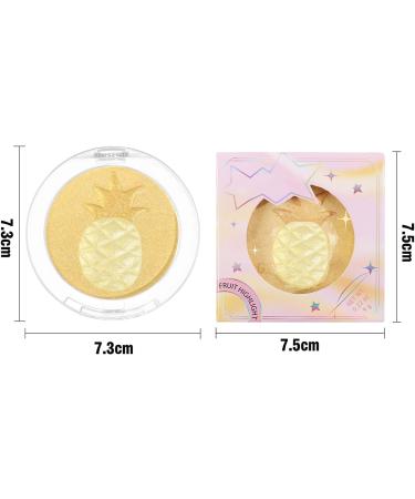 Highlighting Powder - Sculpting Illuminating Shimmer Makeup Powder 4 Shades for Multi-Use Eyes Cheeks Brows Lips 0.22OZ/9g (04#Banana) - Buy Online on GoSupps.com