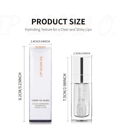 DAGEDA Tinted Lip Oil Plumping Gloss for Hydrated and Nourished Lips - Clear Shine - Buy Online on GoSupps.com