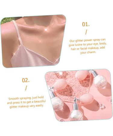 POPETPOP Glitter Eye Shadow 3pcs High Gloss Dusting Glitter Eyeshadow Hair Highlighter Powder Spray Miss Loose Powder Bulk - Buy Online on GoSupps.com