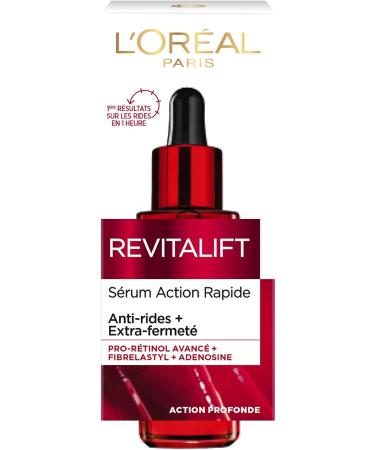 L Or al Paris - Fast-Acting Anti-Aging Face Serum - Anti-Wrinkle Extra-Firming & Toning Treatment - Enriched with Adenosine & Fibrelastyl - All Skin Types - Revitalift - 30 mL - Buy Online on GoSupps.com