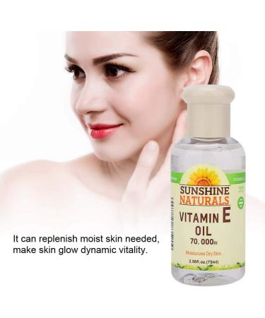 Vitamin E Essence Oil Moisturizing Skin Oil Face Nourishing Gentle Oil for Skin Face Body 75ml (Green Bottle) - Buy Online on GoSupps.com
