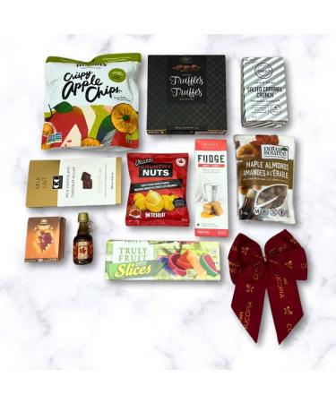 Canada Themed Gift Basket by Pellatt Cornucopia with Gourmet Snacks and Treats - Buy Online on GoSupps.com