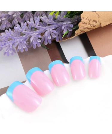 Sethexy Short Square French Press on Nails - 24pcs Acrylic False Nails for Women & Girls | International Shipping - Buy Online on GoSupps.com