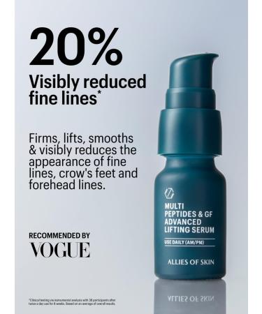 Allies of Skin 7 Days to Firmer Skin Kit | Clinical Anti-Aging Skincare Set | Cleanser Moisturizer and Growth Factor Serum | Reduces Wrinkles & Sagging | Dermatologist-Tested - Buy Online on GoSupps.com