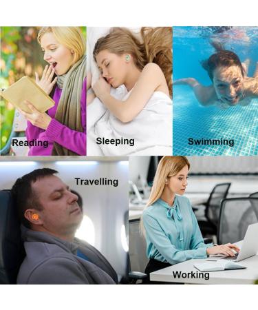 Buy Ear Plugs for Noise Reduction | Reusable Soft Silicone Hearing Protection for Sleep & Concentration 8 Tips Included 28dB Noise Cancellation - Buy Online on GoSupps.com