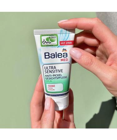 Whale Balea Med Ultra Sensitive Facial care for sensitive skin with cica without perfume parabens dyes pack of 3 3 x 50 ml 150 ml - Buy Online on GoSupps.com