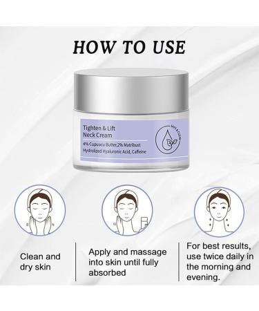 Tighten & Lift Firming Neck Cream Neck Firming Cream - Best for Tightening Sagging Skin Tighten and Lift Neck Cream Face Moisturiser Repair Decolletage Cream Even Skin Tone - Buy Online on GoSupps.com