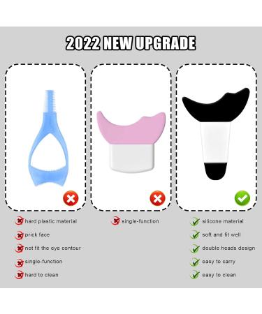 SAVITA 2pcs Eye Makeup Guard Tool Silicone Eyelash Guide Shield Mascara Makeup Tool Reusable Eyelash Makeup Tools for Women Girl (black) - Buy Online on GoSupps.com