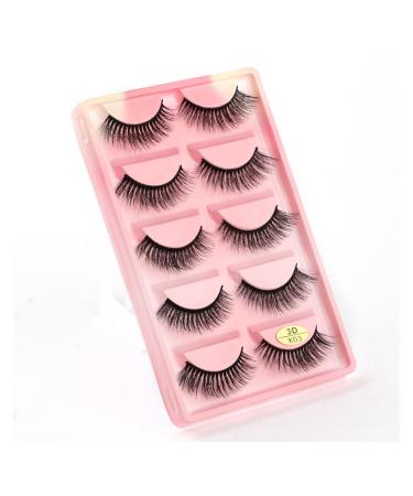 UAMOU 10/50/100 Boxes Mink Eyelashes Fluffy 3D Mink Lashes Makeup Natural Long Volume False Eyelashes Bulk Faux Cils Custom Cheerfully (Color : 5 Pairs X03CS Size : 10 Boxes)