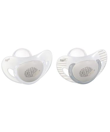 Tigex 2 pacifiers Smart silicone grey