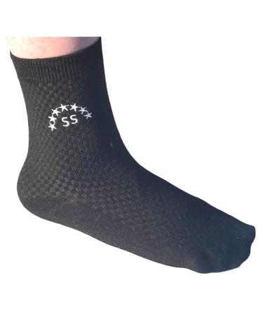 Bamboo fiber dress Diabetic socks With Seamless Toe - box of 5 gift socks - soft - comfortable - Odorless -Kerygma - SS - size 7 - 11 Blue One Size medbam01