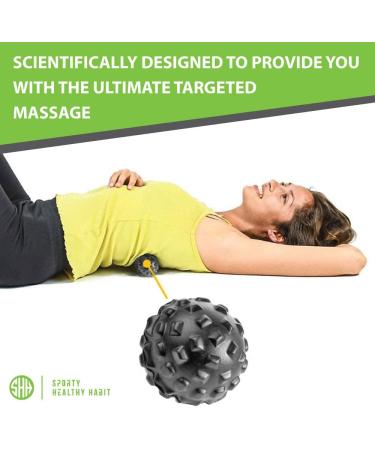Massage Ball Set for Deep Tissue Relief - Spiky & Foam Roller for Muscle Recovery, Myofascial Release & Trigger Point Therapy - Includes Free eBook (Black/Dark Gray/Gray) - Buy Online on GoSupps.com