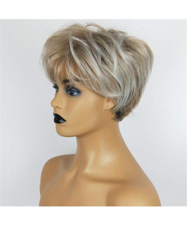 Shop GENISCATION Yes Women's Curly Blonde & Gray Real Hair Wigs - International Shipping Available - Buy Online on GoSupps.com