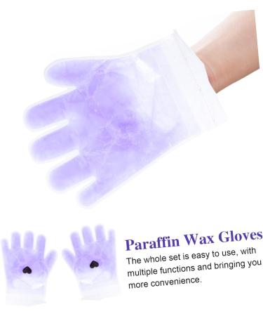FRCOLOR Paraffin Wax Hand Film 1 Pair Lavender Hand Wax Set Portable Purple Suite Pe Bag Paraffin Wax Cover Kit - Buy Online on GoSupps.com