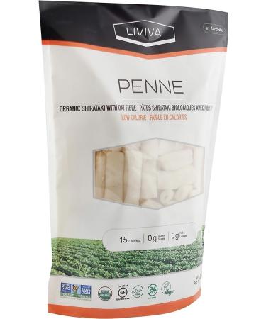 LIVIVA Organic Shirataki Konjac Penne (2 Pk) Diabetic-Friendly Low Carb Low Calorie Pasta Noodles Ready to Serve No Odor Certified Non-GMO Gluten Free Vegan Plant-Based Keto Kosher Halal - Buy Online on GoSupps.com