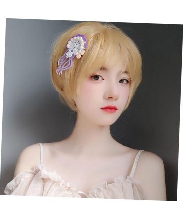 FOMIYES Fake Jellyfish Hair Clip Floral Pearl Hair Clip Pearl Snap Clips Pearl Hair Barrettes Hair Barrettes for Girls Jellyfish Hairpin Purple Vacation Hair Tie Holder Beach Faux Pearls - Buy Online on GoSupps.com