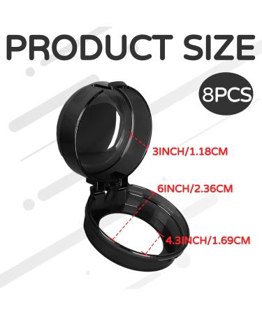 Child Protection Stove Turning Buttons - 8 Pack Safety Covers for Ovens & Gas Stoves | Kitchen Child Safety (Black) - Buy Online on GoSupps.com