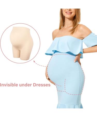 Gratlin Seamless Pregnancy Shapewear High Waist Shorts - S Beige - Buy Online on GoSupps.com