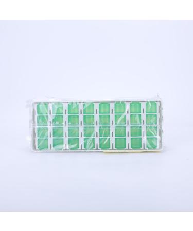 Monthly Pill Box Organizer for AM PM Medication with 32 Compartments - Easy Open Design for Children & Elderly - Green - Buy Online on GoSupps.com