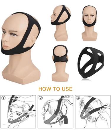 Anti Snoring Chin Strap - Adjustable Stop Snoring Solution for Men, Women, CPAP Users - Breathable Snore Stopper - Buy Online on GoSupps.com
