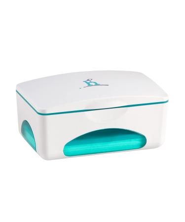 Hiccapop Baby Wipe Dispenser | Non-Slip Easy Open & Close Wipe Case | Keeps Diaper Wipes Fresh | Teal with Teal Window - Buy Online on GoSupps.com