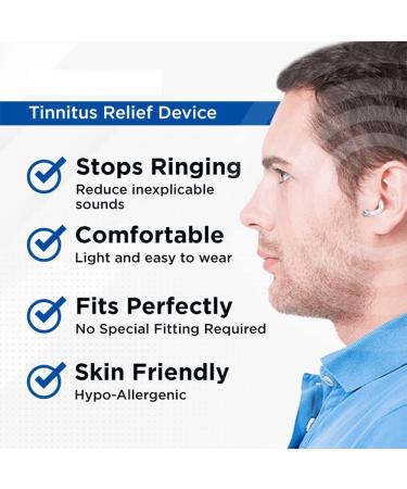 AuriCalm Tinnitus Relief Device 2/4 Pair Tinnitus Ear Cuff Set for Ringing Ears-Device Stop Ear Ringing (4pair) - Buy Online on GoSupps.com