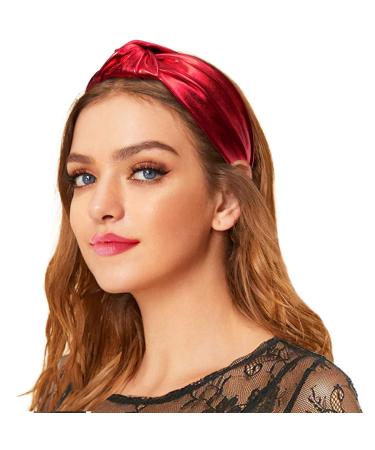 Glitter Knotted Headbands 4 Pack - Vintage Metallic Hair Bands for Women and Girls - Buy Online on GoSupps.com
