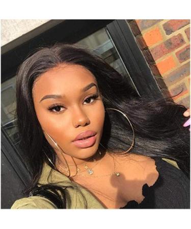 Buy European & American Explosion Models - Long Black Straight Wigs | High Temperature Fiber Hair | Dark Brown Options Available - Buy Online on GoSupps.com