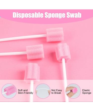 ACWOO Disposable Oral Care Sponge | 100 Portable Dental Swabs for Clinics | Pink Oral Care Solution - Buy Online on GoSupps.com