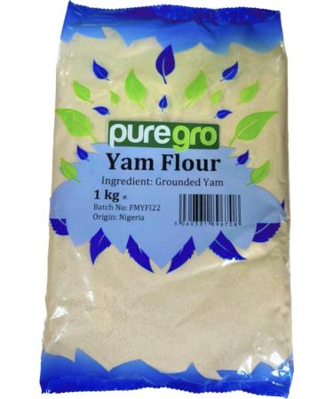 Puregro Yam Flour 1kg (Grounded Yam) - Buy Online on GoSupps.com