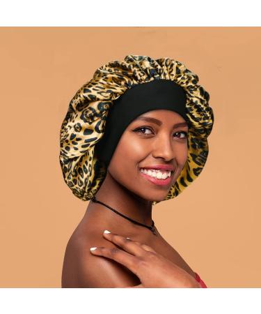 4 Pack Silky Sleep Bonnet for Curly Hair - Large Satin Night Cap for Women - Hair Care Bonnets - Buy Online on GoSupps.com