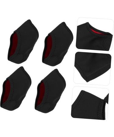NOLITOY Heel Warmer Socks for Men - Comfortable Protective Heel Supports Reusable Thermal Fabric Massage Sole Cover - Ideal for Foot Care Black - Buy Online on GoSupps.com