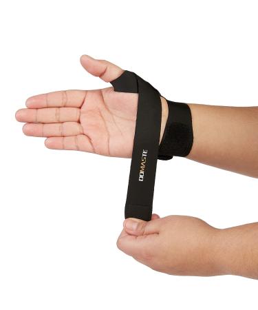 Domaste Ultra Thin Wrist Brace - Adjustable Carpal Tunnel Support for Men and Women, Lightweight and Breathable - Black/Right/One Size - Buy Online on GoSupps.com