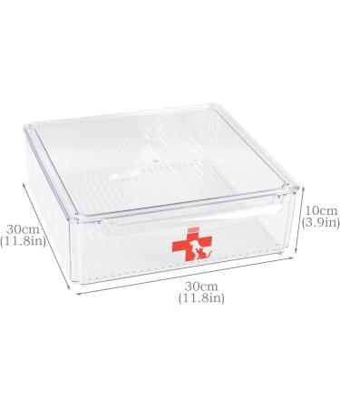 Gzsekken Dog Medicine Storage Box First Aid Empty Box for Pet Clear Medicine Storage Box with Lid Dog Medicine Box Medicine Storage Chest for Dog Cat or Rabbit for Travel Camping Car Emergency - Buy Online on GoSupps.com