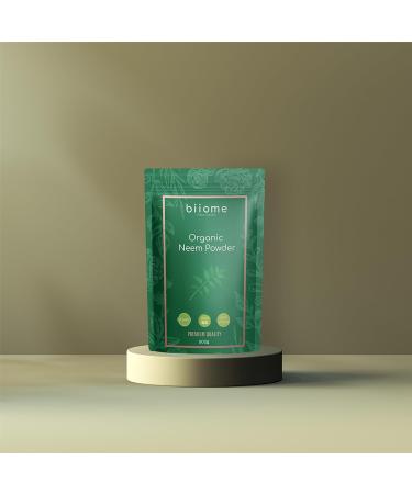 Biiome Premium Neem Leaves Powder - 100% Pure & Organic for Skin, Hair & Immunity | Detox & Dandruff Control - Buy Online on GoSupps.com