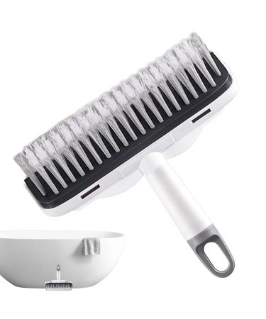 Fovolat Bathroom Squeegee Brush | 2-in-1 Bathroom Floor Scrubbing Scrape Brush Heavy-Duty Squeegee Brush for Enhanced Cleaning Efficiency for Deck Garage