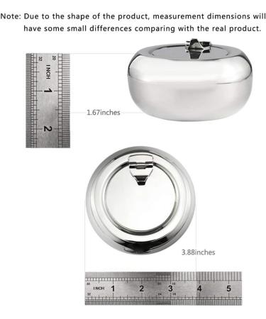 SHAOHUASC Round Stainless Steel Car Cigar Cigar Ash Tray - Buy Online on GoSupps.com