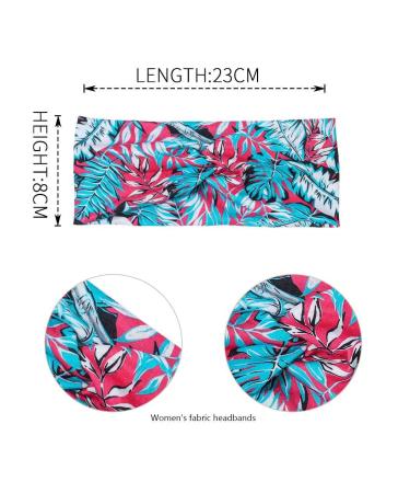 Boho Pink Flower Headband - Elastic Criss Cross Vintage Hair Accessory for Women & Girls - Buy Online on GoSupps.com