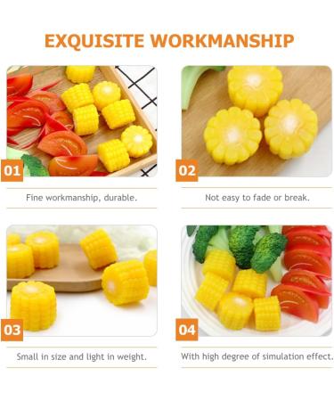 Alipis 18 Pcs Simulated Vegetables Mini Slice Mini Corns Slice Baby Formula Dispenser Corn Stalks Fake Corns Props Mini Decor Display Props Kitchen Decor Fake Lettuce Model Broccoli Pvc Yellowx3pcs 3.8x3.8cmx3pcs - Buy Online on GoSupps.com