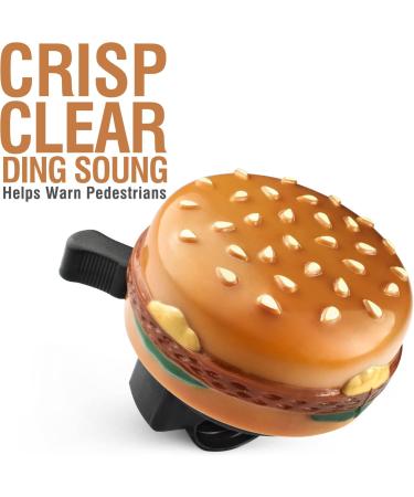 MARQUE Hamburger Bike Bell - Must-Have Cycling Accessory for Bikes, Balance Bikes, and Scooters - Buy Online on GoSupps.com