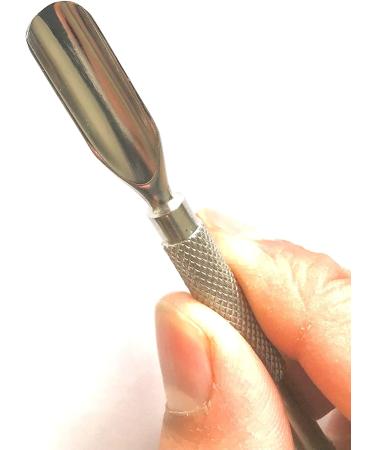 Stainless Steel Dual Head Cuticle Nail Pusher - Professional and Personal Use Nail Art Tool for Manicure and Pedicure - Buy Online on GoSupps.com