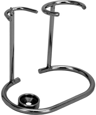 Durable Black Razor & Shaving Brush Stand - Modern Hygienic Design for Safe Bathroom Styling - Buy Online on GoSupps.com