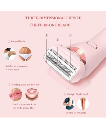 Silk Glide Pro Silk Guide Pro Razor Dual Head Shaver Women IPX7 Waterproof 2 in 1 Electric Shaver Silk Glide Pro Shaver Wet & Dry (Purple) - Buy Online on GoSupps.com