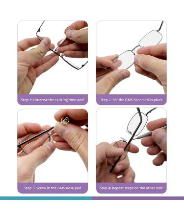 5 Pairs Non-Slip Transparent Silicone Nose Pads for Glasses & Sunglasses | Ultimate Glasses Accessories to Prevent Slipping - Buy Online on GoSupps.com