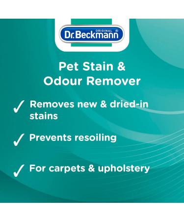 Dr. Beckmann Pet Stain & Odor Remover 650 ml | Effective Pet Stain Cleaner with Applicator Brush | Shop Internationally - Buy Online on GoSupps.com