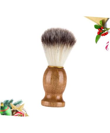 Doitool Badger Hair Beard Brush & Shaving Tool - Men's Wooden Bristle Razor Brush for Cleaning & Grooming | Soft Fur Neck Dust Brush - Buy Online on GoSupps.com