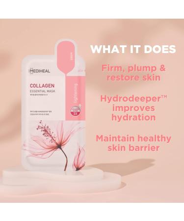Mediheal Vita Tea Tree Madecassoside Collagen & NMF retinol moisturizing soothing and firming cloth masks from Korea 10 pieces 5 types of 2 pieces each - Buy Online on GoSupps.com